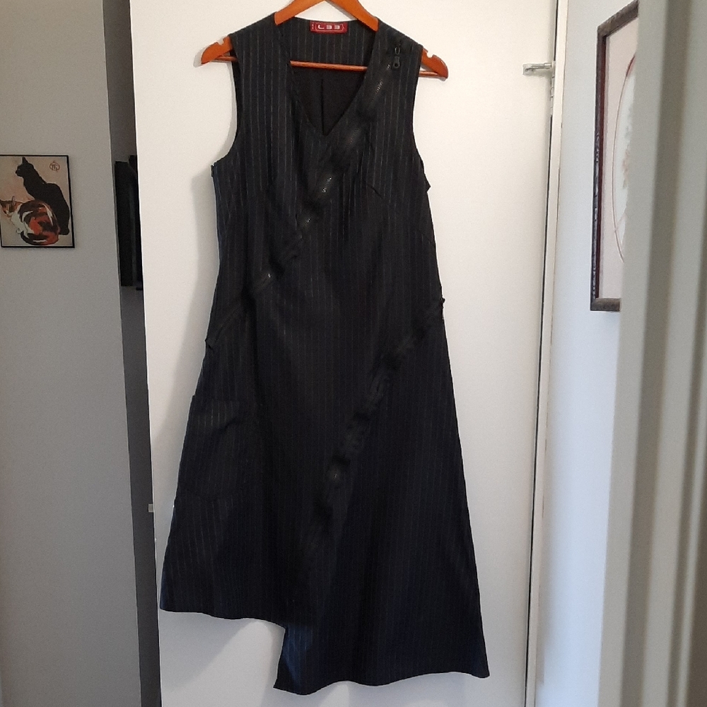 L33 Paris Black Sleeveless Dress, Size M